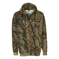 CODE FIVE REAL TREE CAMO ZIP FLEECE HOODIE